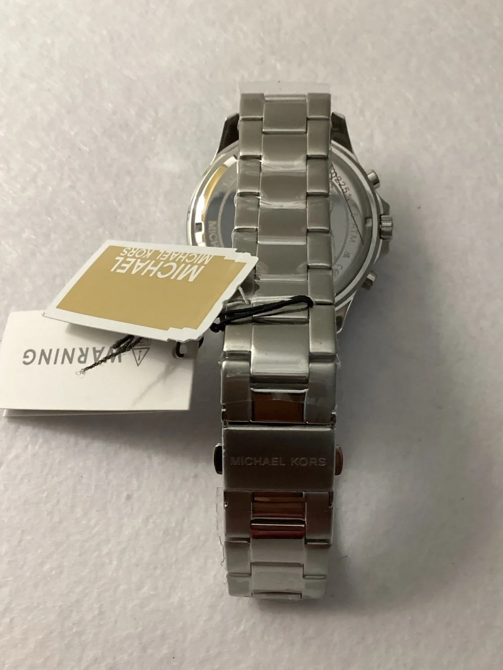 Michael Kors Greyson Chronograph Silver-Tone Stainless Steel Watch 43mm